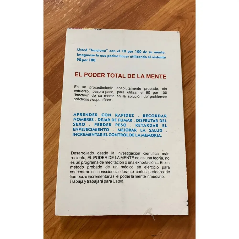 El Poder Total de la‎ Mente Book